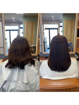 ナチュラル 古川店(Natural) 古川　大崎市　縮毛矯正　髪質改善　トリートメント　艶髪カラー