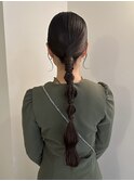 編みおろしヘア ヘアアレンジ 結婚式