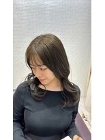 オーガスト ヘア ネイル(AUGUST hair nail)&nbsp;オリーブグレージュ/ブリーチなしダブルカラー/横浜