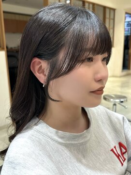 ビューブルー 亀戸錦糸町(VIEW BLUE) ◎美髪カールピンクブラウンロングセミディ似合わせ前髪