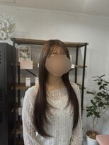 ミツバ(3tuba)&nbsp;透明感たっぷりグレージュ×レイヤースタイル