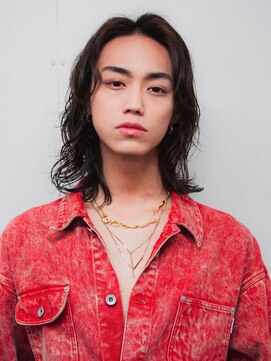 アンサー 渋谷(ANSWER) メンズボブメンズミディアムパーマニュアンスパーマメンズウルフ