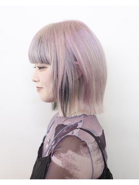 ルプラ ガーデン(le-pla garden) フェイスフレーミング#ピンク#ダブルカラー#ブリーチ#豊橋#豊川