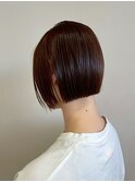 ショート/ボブ/ナチュラルブラウン