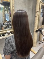 クロムス 梅田茶屋町店(clomus)&nbsp;酸性ストレート×チョコブラウンカラー　梅田 茶屋町
