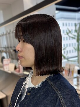 ロンドシエル 横浜(Lond ciel) オリーブグレー/ボブ/顔周り/小顔/レイヤー/髪質改善/縮毛矯正