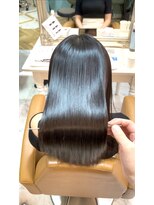 ロンド 銀座(Lond)&nbsp;Shina★ 黒髪ココアベージュ小顔レイヤー髪質改善縮毛矯正