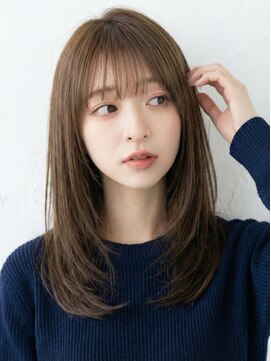 アンド 夙川(AND) 大人ガーリー/小顔レイヤー/ヘーゼルブラウン/ショコラベージュ