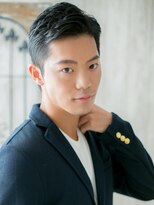 モッズヘアー メン 戸田公園店(mod's hair men)&nbsp;黒髪ビジネス清潔感アップバングツーブロッククロップh戸田公園