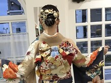 アマングの雰囲気（卒業式のヘアセット着付け　袴　訪問着の予約を承ります）