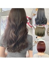 ブリーチなしでも透明感カラー♪枚方で人気☆