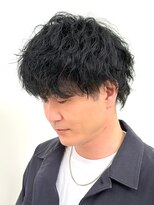 アッシュ 十日市場店(Ash) 波巻き×シャドウパーマ
