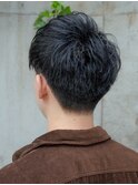  ツーブロック　束感ナチュラルショート