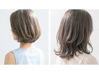 ティータ(teeta)の写真/ 【武蔵小杉】”脱白髪染め”が好評◎カラー専門リストによる白髪ぼかしハイライトで透明感UP!