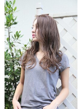 ロエナ(ROENA) 20代30代40代50代斜めバングシルキーベージュグレージュカラー