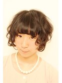 ハッピーオーラ満載の無造作ボブ