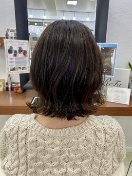 クラン 六甲道(Chlan) 切りっぱなし外ハネボブ×カーキブラウン