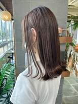 イロプラスソイ(iro + soi)&nbsp;▲くびれ外ハネセミディ×#ラベンダーグレージュ▲by iro