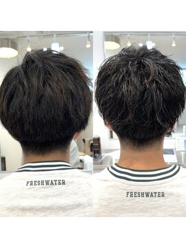 ロミーオム 本厚木(ROMMY. Homme) 【スパイラル×マッシュ】パーマスタイル