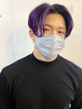 リッカ(RICCA) 【RICCA 山岸】メンズセンターパートハイライト