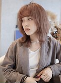 ■HARBORS鎌倉/ピンクベージュ/くびれミディ/流れるレイヤーa55