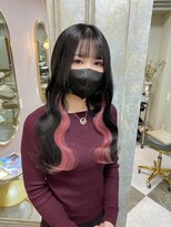 ガルボヘアー 名古屋栄店(garbo hair)&nbsp;#名古屋#栄#プルエクステ#インナーカラー#ピンク#ロングヘア