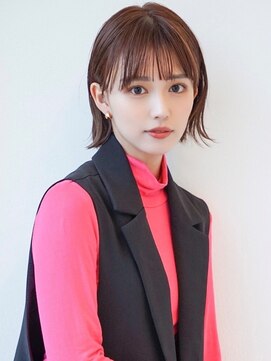 アグ ヘアー イコア 松本筑摩店(Agu hair Ikoa) 《Agu hair》暖色エアリーボブ