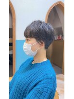 ロンド レグリーズ 立川(Lond leglise)&nbsp;ショート×顔周り×前髪×シルキーベージュ×グレージュカラー