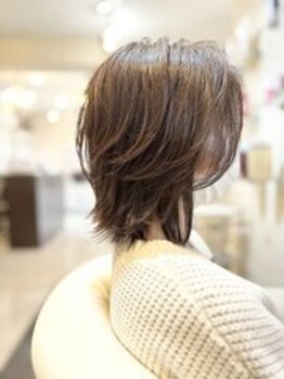 セルディック ヘアー(Seludique Hair)の写真/【ゆめタウン学園前店すぐ】髪がぺたんこになりやすい方もふわっと仕上げてまとまりの良いスタイルに♪