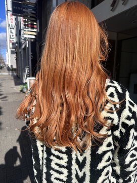 インビテーション(invitation) オレンジベージュ・Wカラー・ブリーチ