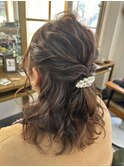 ヘアセット×ハーフアップ
