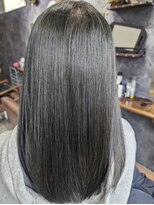 ロム カーキベージュ/レイヤーロング/アースカラー/30代40代