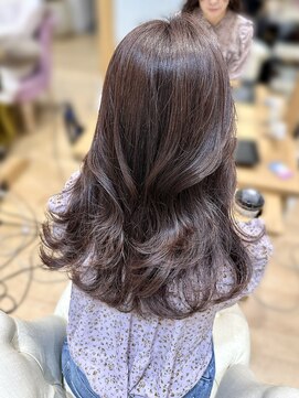 バイオレットジェム(Violet`jem) ラベンダーブラウンラベンダーピンクレイヤーカットアッシュ