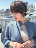 ショートボブ髪型30代40代50代前髪あり前髪なし【橋本】