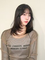 セミロング×韓国レイヤーA-41