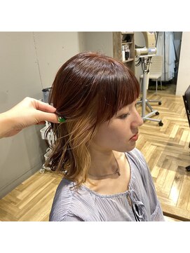 アルマヘアー(Alma hair by murasaki) ◎ルビーブラウン×ブロンドカラー◎