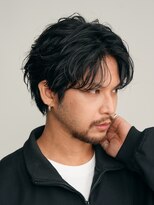 原宿センターパートウルフカットツイストスパイラルパーマゆるめ