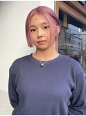 【立川CRES三木】ピンクミニボブ