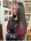 《momoka》ピンク　フェイスフレーミング　グラデーション