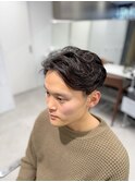 神保町ブルーブラック韓国マッシュツーブロックセンターパート☆