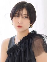 オーバーヘアー 倉敷店(over hair)&nbsp;【La fith】マッシュショート×黒髪×シースルーバング