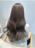 福井　大和田　ミルクティーグレージュ　韓国ヘア　透明感カラー