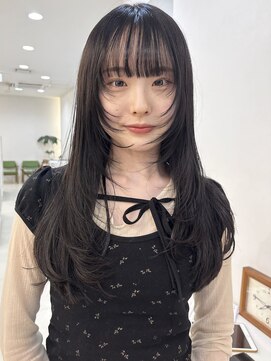 キアラ(Kchiara) レイヤーカット地毛風ブラック福岡天神美容室