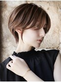 大人可愛い30代40代50代小顔◎マッシュショートボブウルフカット