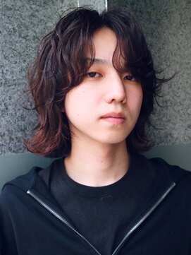 バイフィフス 原宿/表参道(by fifth) スパイラルパーマ メンズボブ ミディアムレイヤー ウルフ