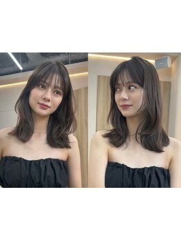 柔らかく自然な動きと、思わず触れたくなるような毛束感で創り出す再現性の高いスタイルで小顔みせ効果◎