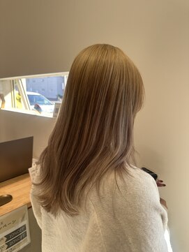 2席のみの美容室 アナイス(Anaiss) クラゲヘアー/小顔に見せるヘア/ココアベージュ/蟹江