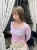 柔らかハイトーンで抜け感up