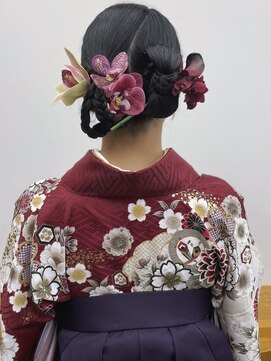 ルイス(LEWES) 卒業式袴ヘア×タイトリボンヘア