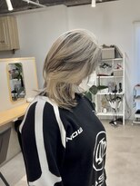 トト 船橋店(toto.)&nbsp;◇ココアブラウンボルドーミディアムレイヤーウルフカット[船橋]